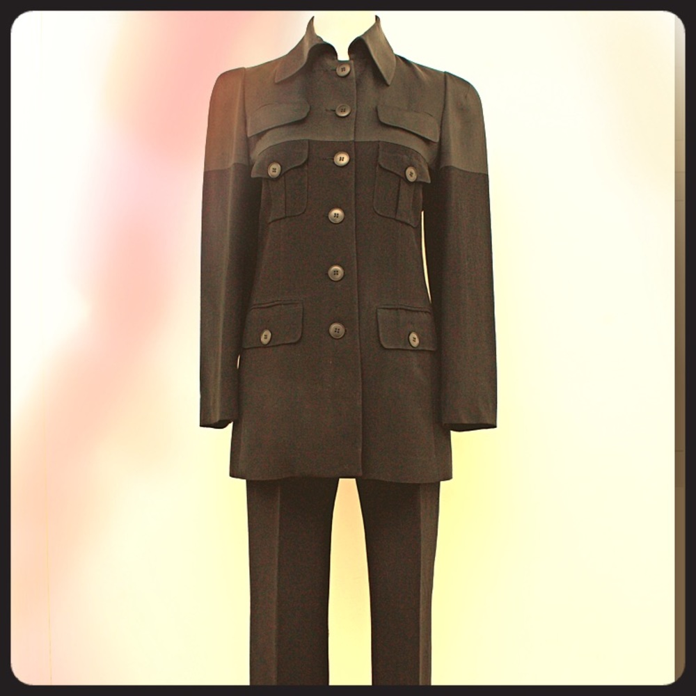 FANTASTIC ERIC BERGERE WOOL BLEND PANTSUIT,